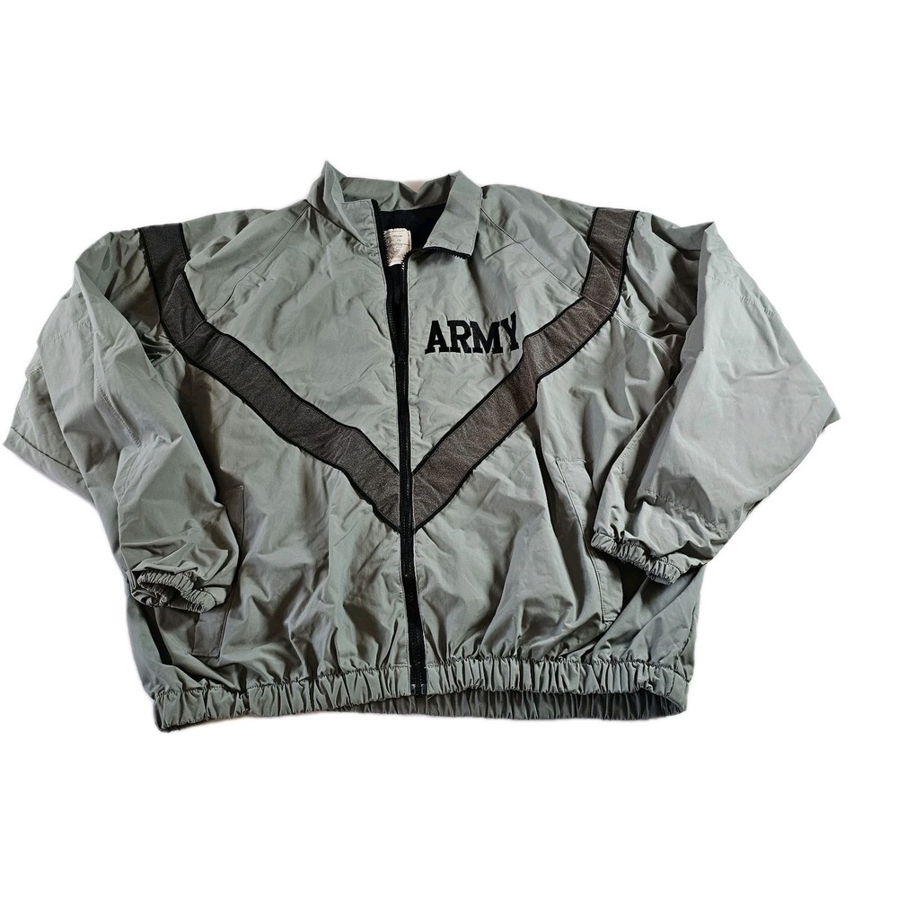 U.S. Army Mens IPFU Training‎ Jacket Large Regular Full Zip Military Zip Pockets